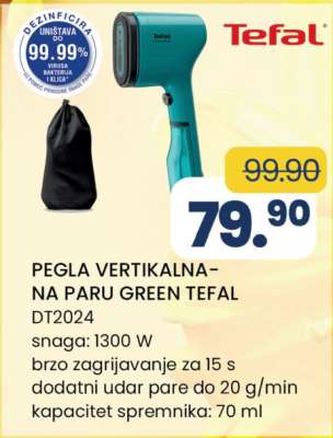 PEGLA VERTIKALNA-NA PARU GREEN TEFAL