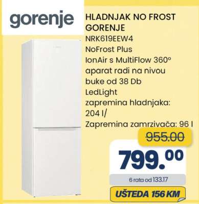 HLADNJAK NO FROST GORENJE