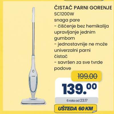 ČISTAČ PARNI GORENJE