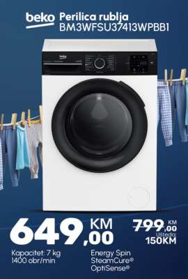 beko PERILICA RUBLJA BM3WFSU37413WPBB1