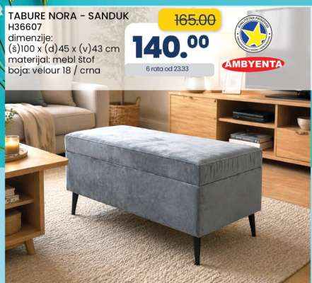 TABURE NORA – SANDUK H36607