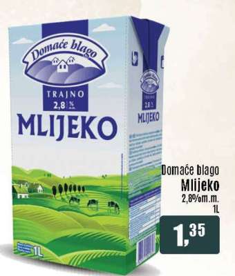 Domaće blago Mlijeko