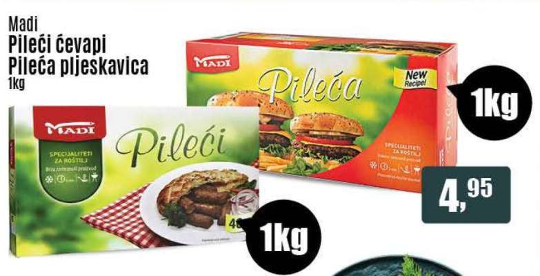 Madi Pileći ćevapi pileća pljeskavica