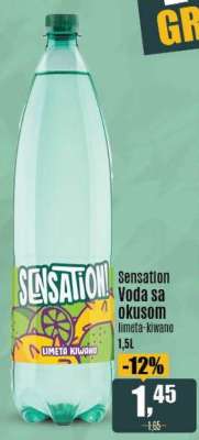 Sensation Voda sa okusom limeta-kiwano
