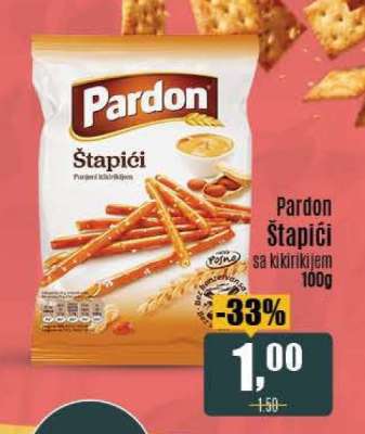 Pardon Štapići sa kikirikijem 100g
