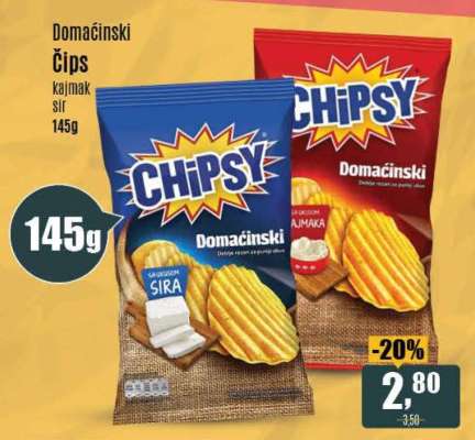 Čipsy Domaćinski
