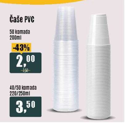 Čaše PVC
