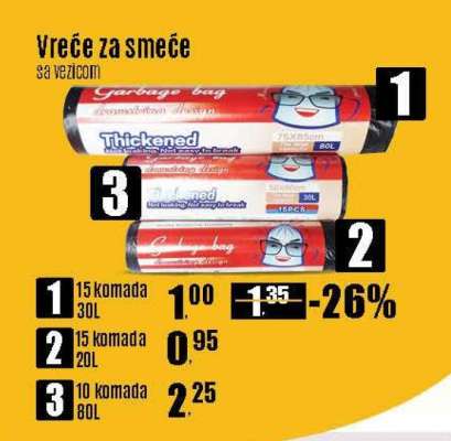 Vreće za smeće sa vezicom