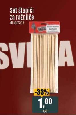 Set štapići za ražnjiće