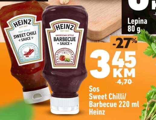 Sos Sweet Chilli/Barbecue 220 ml Heinz