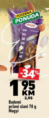 Bademi prženi slani 70 g Mogyi