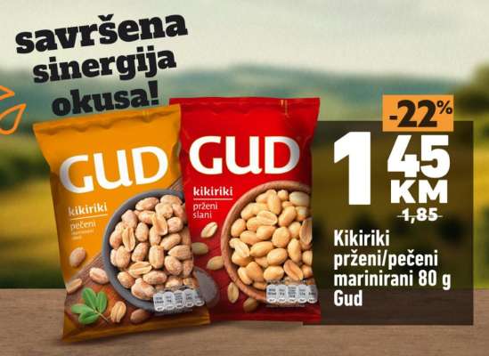 Kikiriki prženi/pečeni marinirani 80 g Gud
