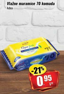 Vlažne maramice 70 komada