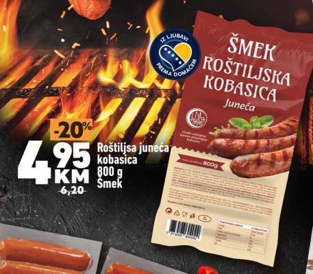 Roštiljska juneća kobasica