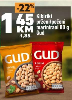 Kikiriki prženi/pečeni marinirani 80 g Gud