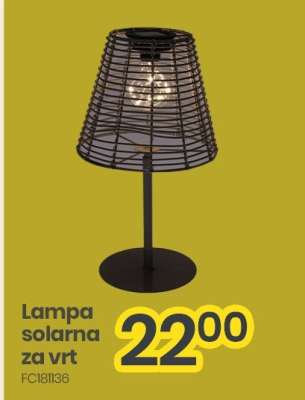 Lampa solarna za vrt