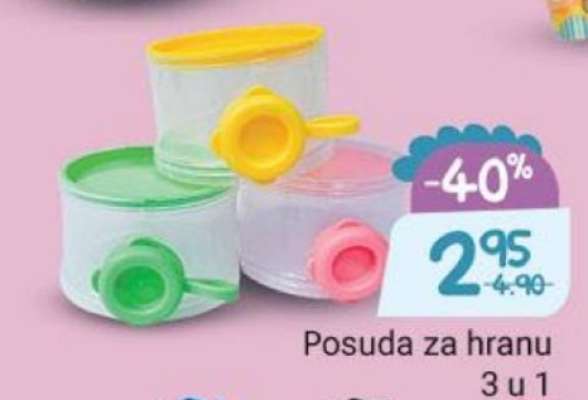 Posuda za hranu 3 u 1