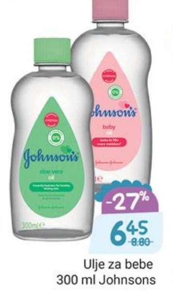Ulje za bebe 300 ml Johnsons