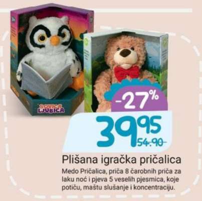 Plišana igračka pričalica