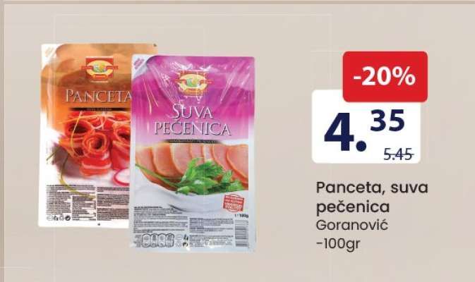 Panceta, suva pečenica