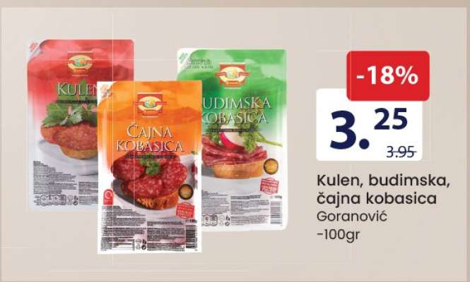 Kulen, budimska, čajna kobasica