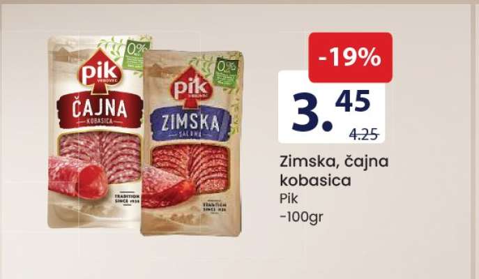 Zimska, čajna kobasica