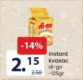 Instant kvasac