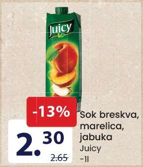 Sok breskva, marelica, jabuka