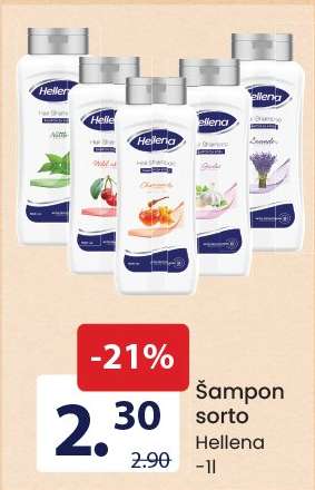 Šampon sorto Hellena