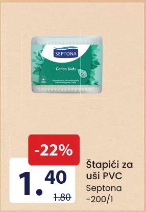 Štapići za uši PVC Septona