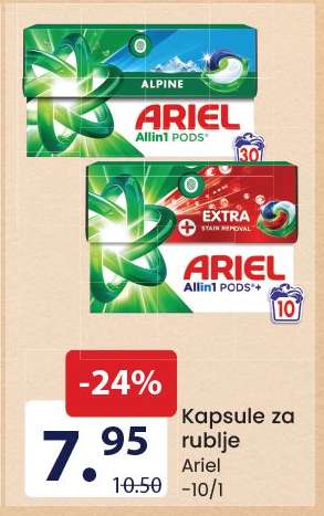 Kapsule za rublje Ariel