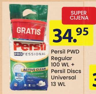 Persil PWD Regular 100 WL + Persil Discs Universal 13 WL