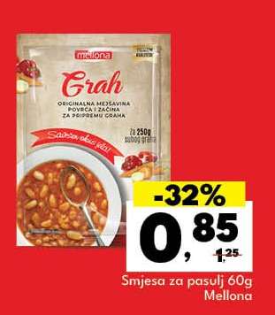 Smjesa za pasulj 60g Mellona