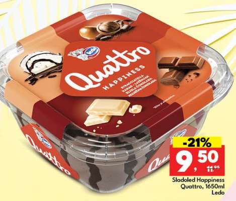 Sladoled Happiness Quattro, 1650ml