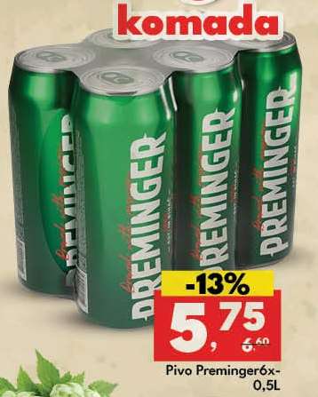 Pivo Preminger 6x0,5L