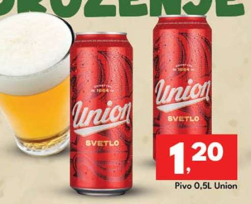 Pivo 0,5L Union