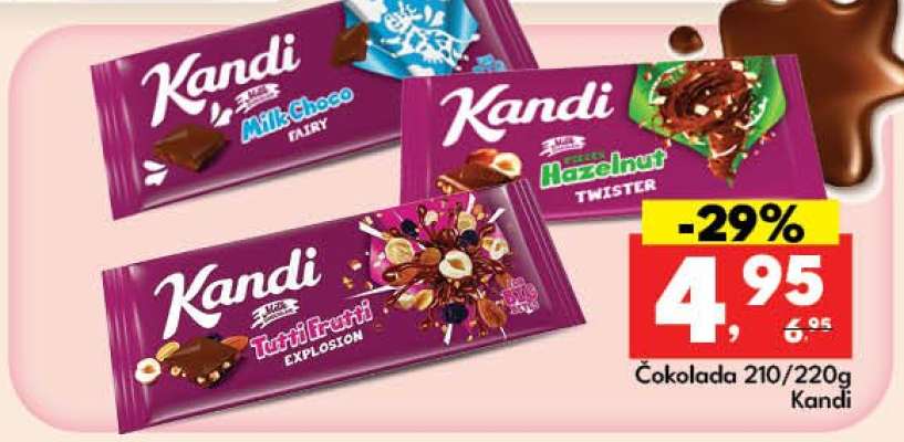 Čokolada 210/220g Kandi