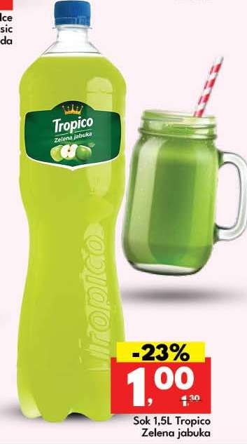 Sok 1,5L Tropico Zelena jabuka