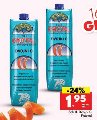 Sok 1L Dvojni C Fructal