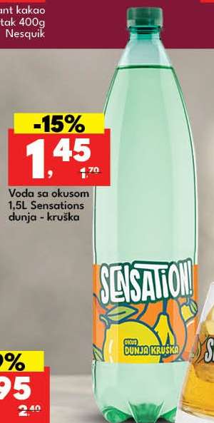 Sensation Voda sa okusom dunja - kruška