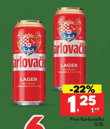 Pivo Karlovačko 0,5L