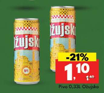Pivo 0.33L Ožujsko