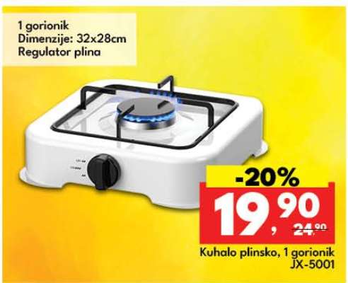 Kuhalo plinsko, 1 gorionik JX-5001