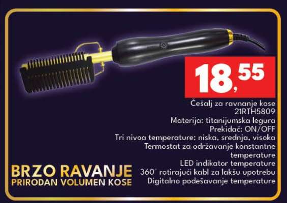 Češalj za ravnanje kose