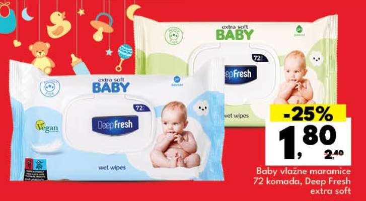 Baby vlažne maramice
