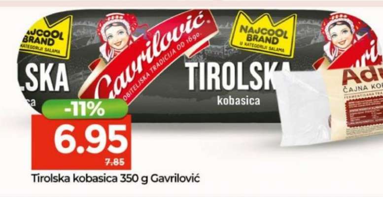 Tirolska kobasica 350 g Gavrilović