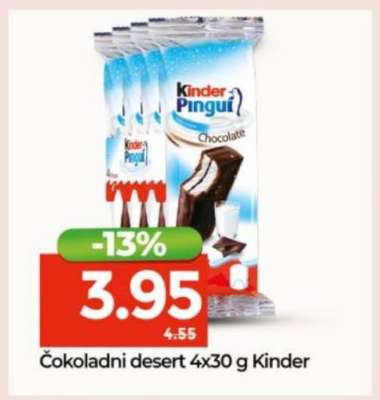 Čokoladni desert 4x30 g Kinder