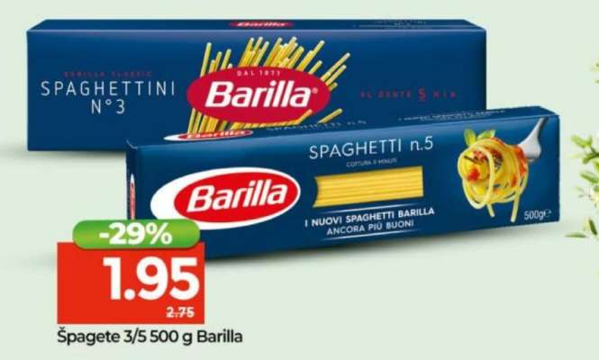 Špagete 3/5 500 g Barilla