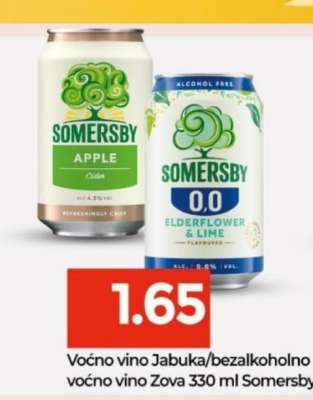 Voćno vino Jabuka/bezalkoholno voćno vino Zova 330 ml Somersby