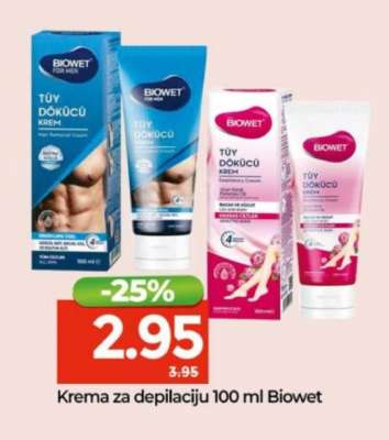 Krema za depilaciju 100 ml Biowet